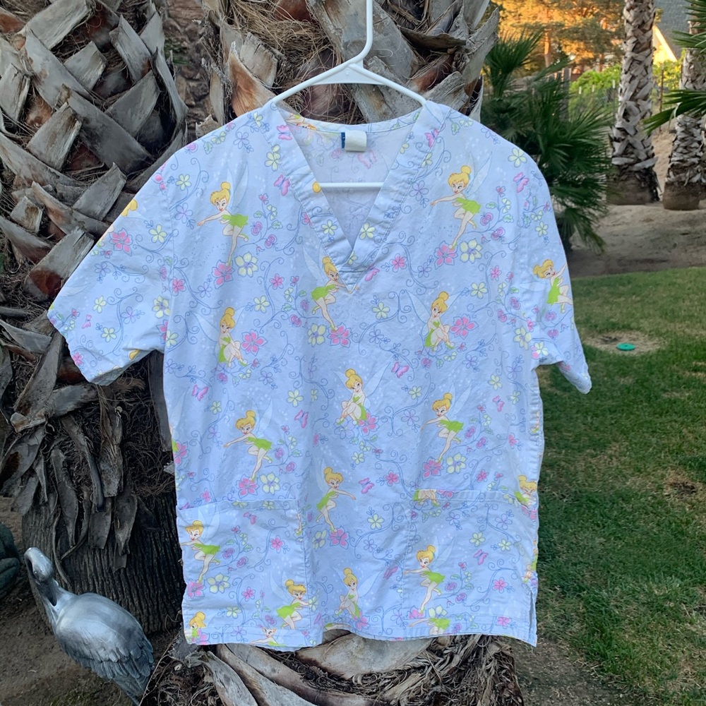 Women’s Disney Tinkerbell Scrub Top